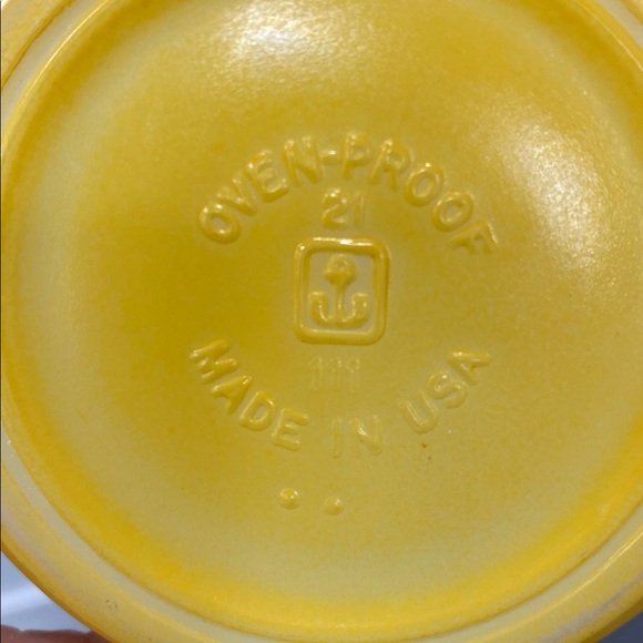 Vintage Yellow Oven Proof Mug.  Made in the USA. - Picture 2 of 7